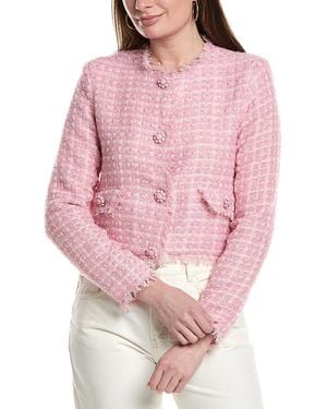 Silvian Heach Tweed Jacket - Pink