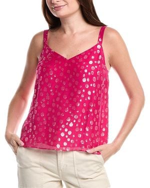 Lilly Pulitzer Nadia Silk-Blend Cami Shirt - Pink