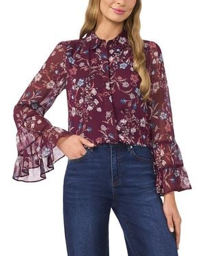 Cece Button Shirt - Red