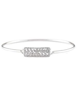 Diamond Select Cuts 0.10 Ct. Tw. Diamond Thin Bangle Bracelet - White