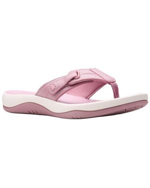Clarks Sunmaze Loop Flip Flop Sandal - Pink