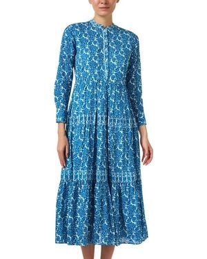 Ro's Garden Diwali Maxi Dress - Blue