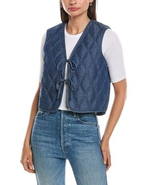 Nanette Lepore Scroll Pattern Vest - Blue