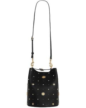 Rebecca Minkoff Studded Leather Bucket Bag - Black