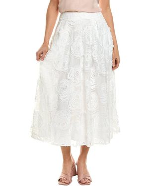 Ted Baker Lace Midi Skirt - White