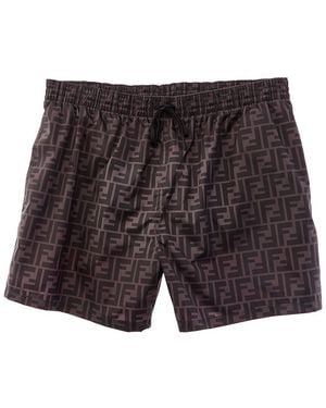 Fendi Logo Swim Short - Black