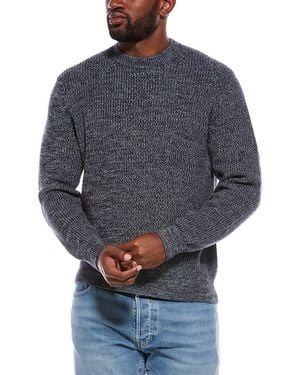 Madewell Marled Shaker Stitch Crewneck Jumper - Blue