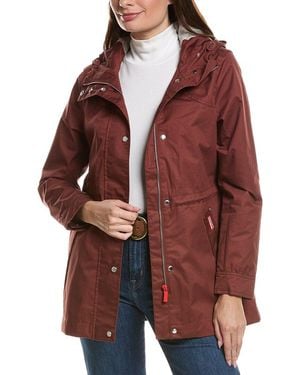 HUNTER Adela Waterproof Classic Rain Jacket - Red