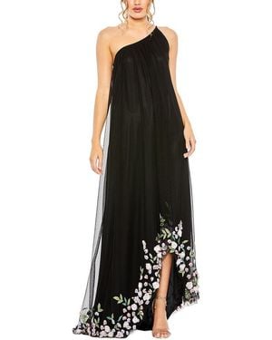 Mac Duggal Embellished Long Dress - Black