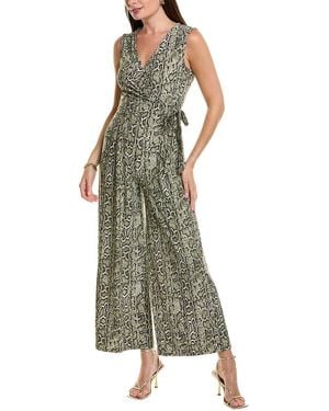 Anne Klein Classic Wrap Jumpsuit - Green