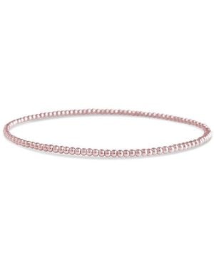 Sterling Forever Beaded Stretch Bracelet - White