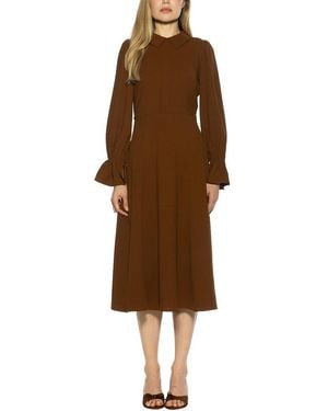 Alexia Admor Lana Fit & Flare Dress - Brown