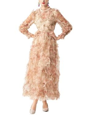 BURRYCO Long Sleeve Maxi Dress - Multicolour