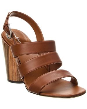 Ferragamo Trezze Leather Sandal - Brown