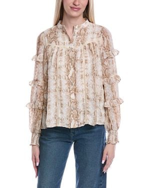 Fate Printed Blouse - Natural