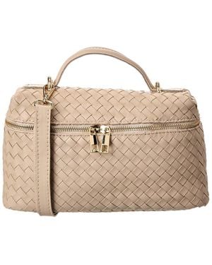 Isabella Rose Quinn Hand-Woven Leather Crossbody - Brown