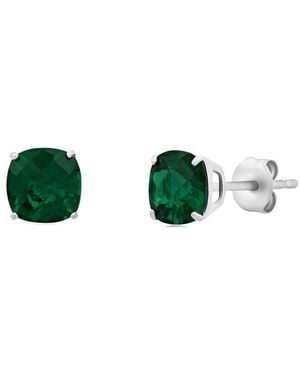 MaxColor 4.50 Ct. Tw. Lab-Grown Emerald Studs - Green