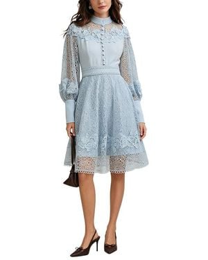 COLON DIANA Midi Dress - Blue