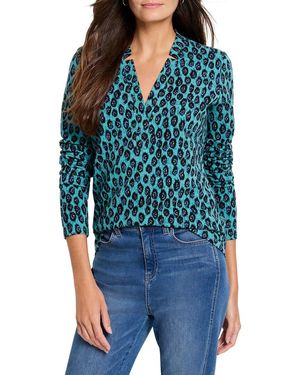 NIC+ZOE Petite Pebble Blues Top