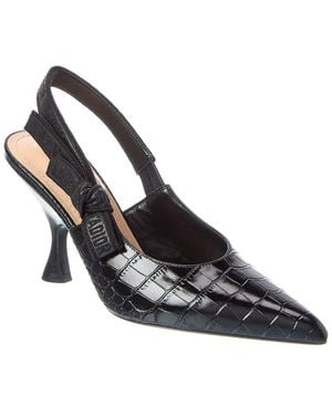 Dior J'A Leather Slingback Pump - Black