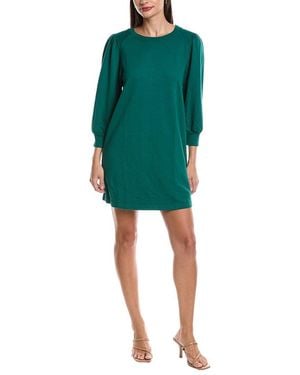 Michael Stars Veronica Puff Sleeve Shift Dress - Green