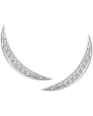 Diamond Select Cuts 14K 0.14 Ct. Tw. Diamond Earrings - Metallic