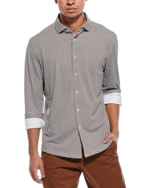 Stone Rose Techno Stretch Performance Shirt - Grey