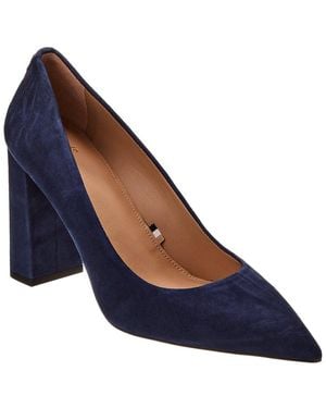 BOSS Janet Chunky Suede Pump - Blue