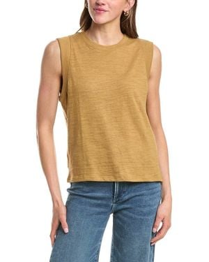 Faherty Sunwashed Slub Muscle Tank - Blue