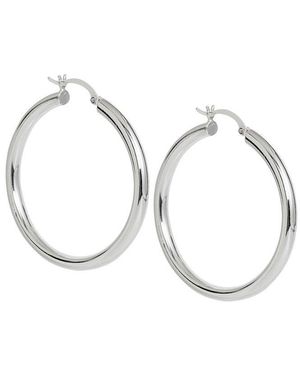 Savvy Cie Plated Chubby Hoops - Metallic