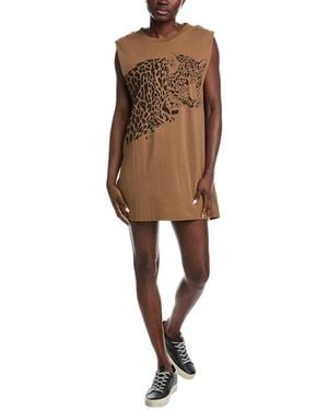 Project Social T Big Cats T-Shirt Dress - Natural