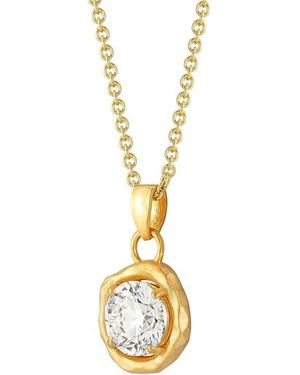 Reiss 14K 2.01 Ct. Tw. Lab-Grown Diamond Pendant Slide Necklace - Metallic