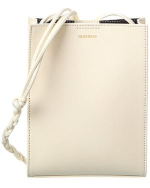 Jil Sander Braided Strap Leather Shoulder Bag - Natural