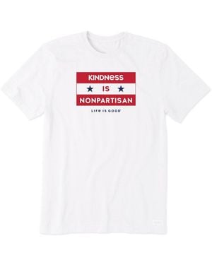 Life Is Good. Crusher T-Shirt - White