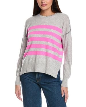Isla Whip Stitch Cashmere Jumper - Pink