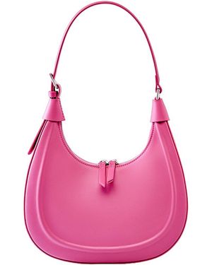 Adele Berto Leather Shoulder Bag - Pink