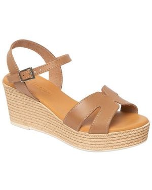 Menina Step Sara Leather Espadrille - Metallic