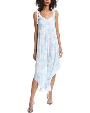 Vince Camuto Tie Strap Wide Leg Jumpsuit - Blue