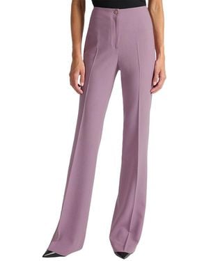 Santorelli Wool-Blend Flared Leg Pant