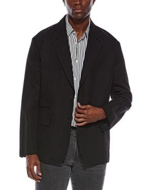 Lanvin Deconstructed Linen-Blend Jacket - Black