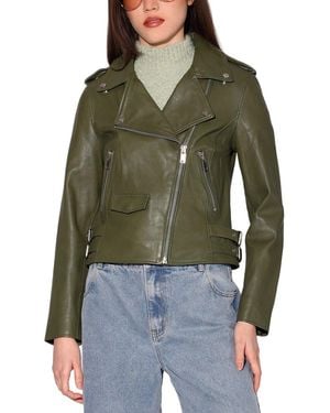 Walter Baker Liz Leather Jacket - Green