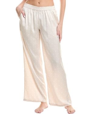 Barefoot Dreams Washed Satin Wide Leg Pant - White