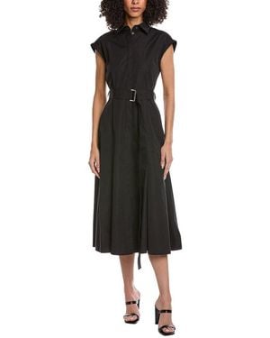 Lafayette 148 New York Midi Shirtdress - Black