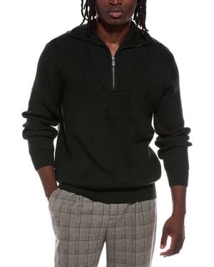 Jason Wu Lis Quarter Zip Mock Neck Jumper - Black