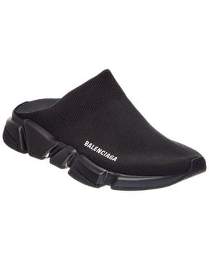 Balenciaga Speed Canvas Slide - Black