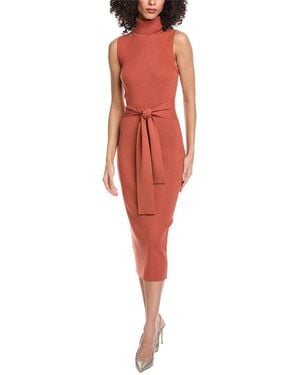 Toccin Rowan Knit Turtleneck Dress - Red