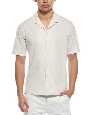 Theory Daze Micro Seersucker Shirt - White