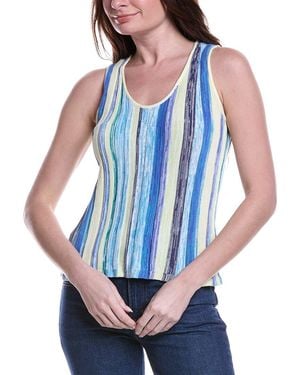 NIC+ZOE Coast Crush Knit Tank - Blue