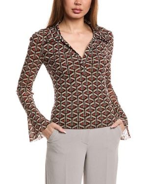 Diane von Furstenberg Mackenzie Top - Brown