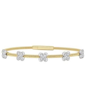 Sabrina Designs 14K 0.55 Ct. Tw. Diamond Flexible Bangle - White